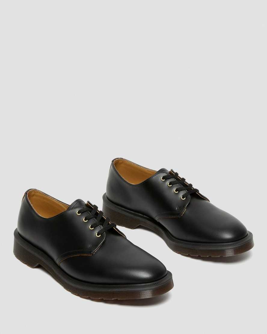 schwarze dr. martens smiths vintage smooth herren-freizeitschuhe