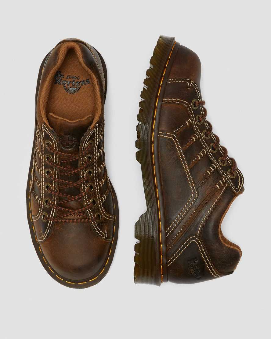 hellbraune dr. martens keith herren-freizeitschuhe
