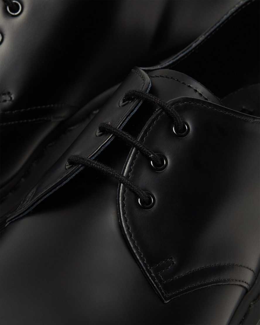 schwarze dr. martens 1461 mono smooth herren-oxfordschuhe