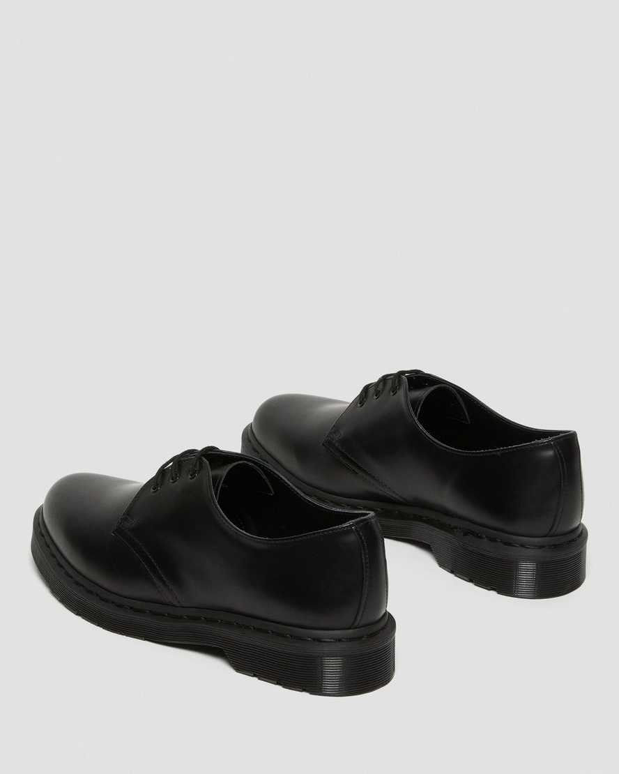 schwarze dr. martens 1461 mono smooth herren-oxfordschuhe