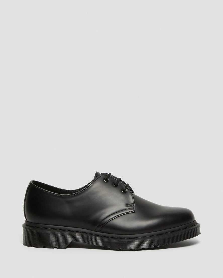 schwarze dr. martens 1461 mono smooth herren-oxfordschuhe