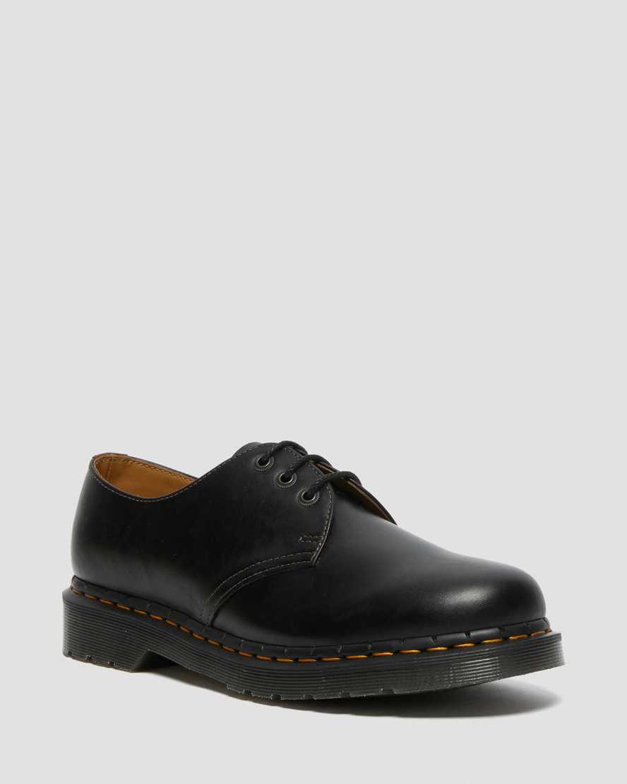 schwarze dr. martens 1461 abruzzo herren-oxfordschuhe