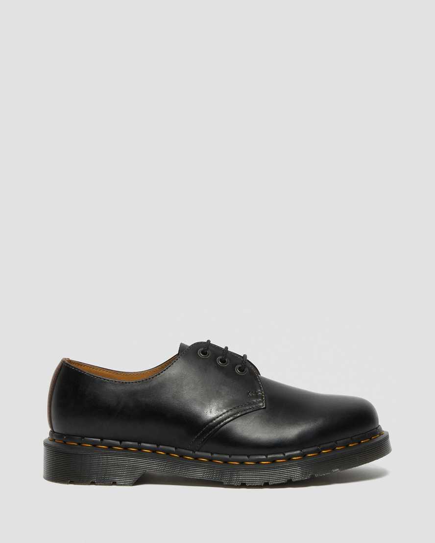 schwarze dr. martens 1461 abruzzo herren-oxfordschuhe