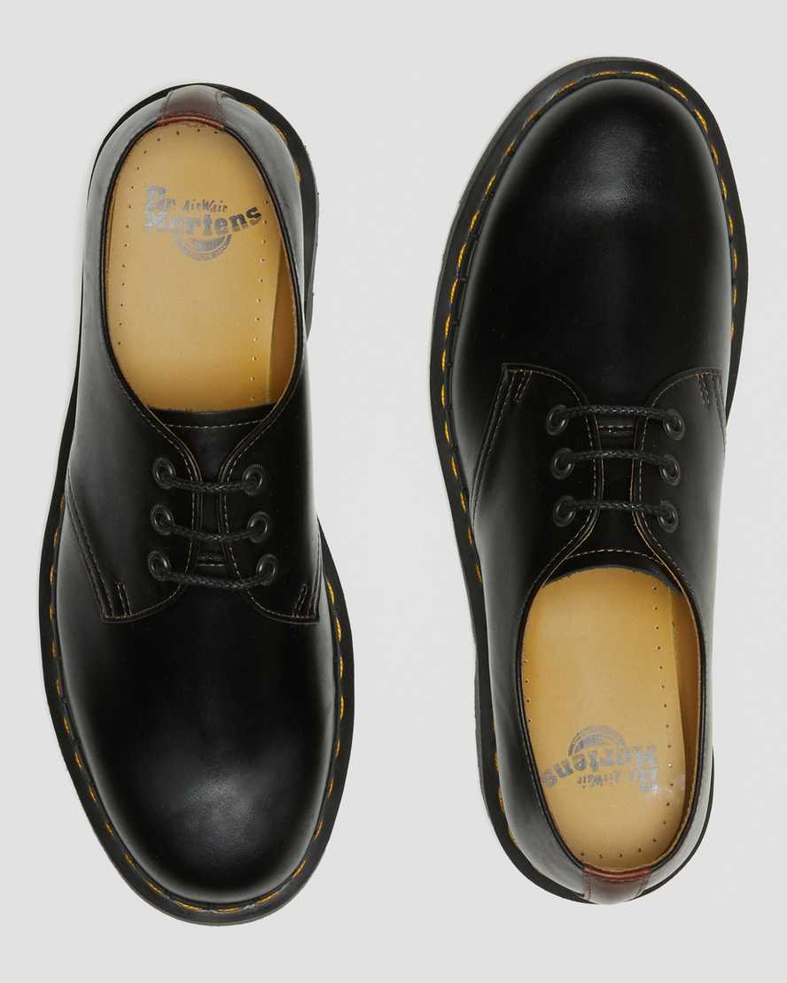 schwarze dr. martens 1461 abruzzo herren-oxfordschuhe