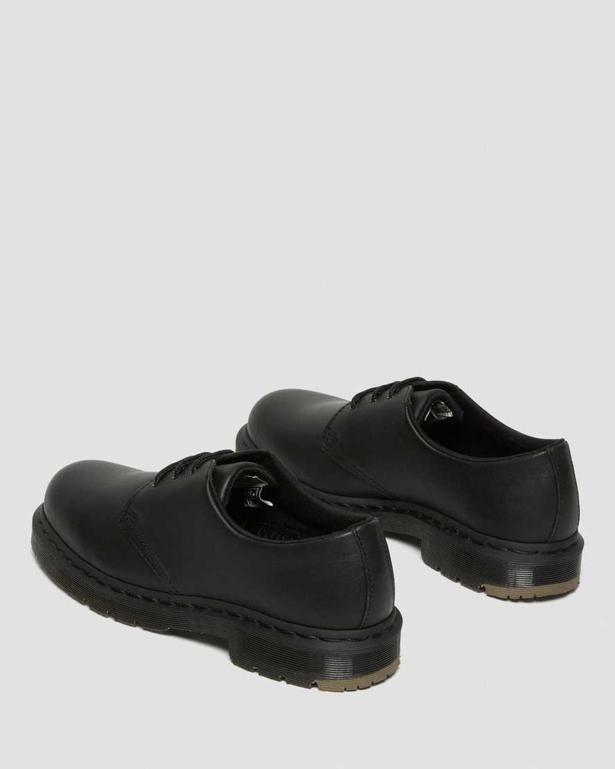 schwarze dr. martens 1461 mono herren-oxfordschuhe mit rutschfester sohle