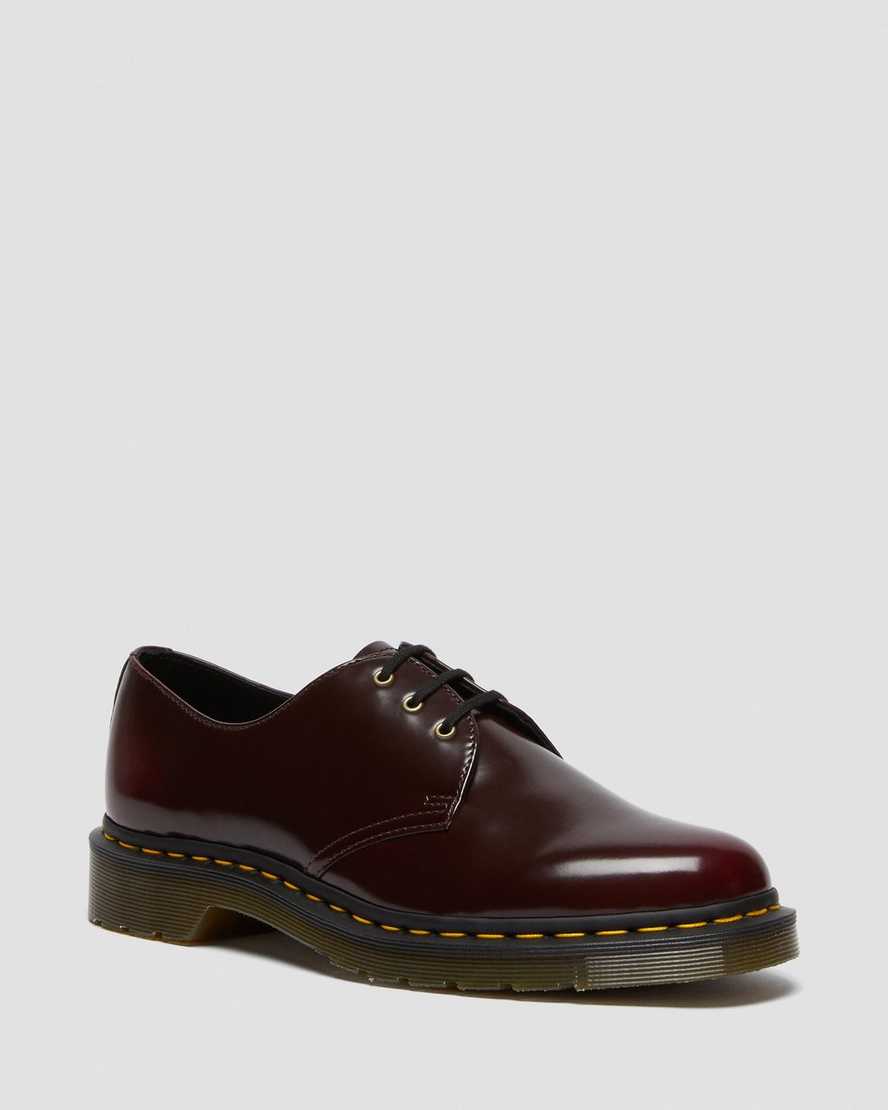 rote dr. martens 1461 herren-oxfordschuhe