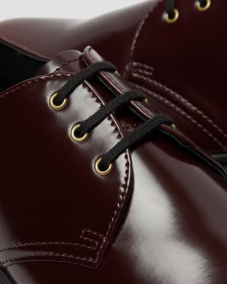rote dr. martens 1461 herren-oxfordschuhe