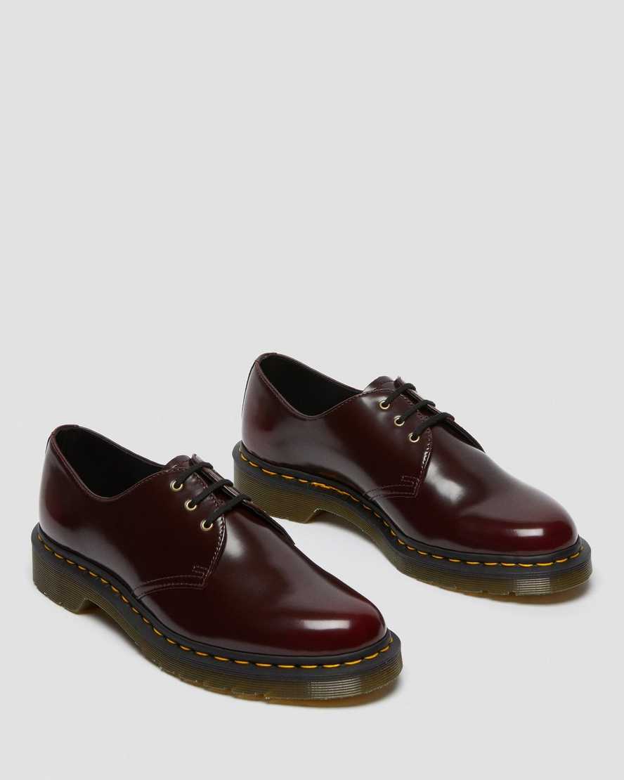 rote dr. martens 1461 herren-oxfordschuhe