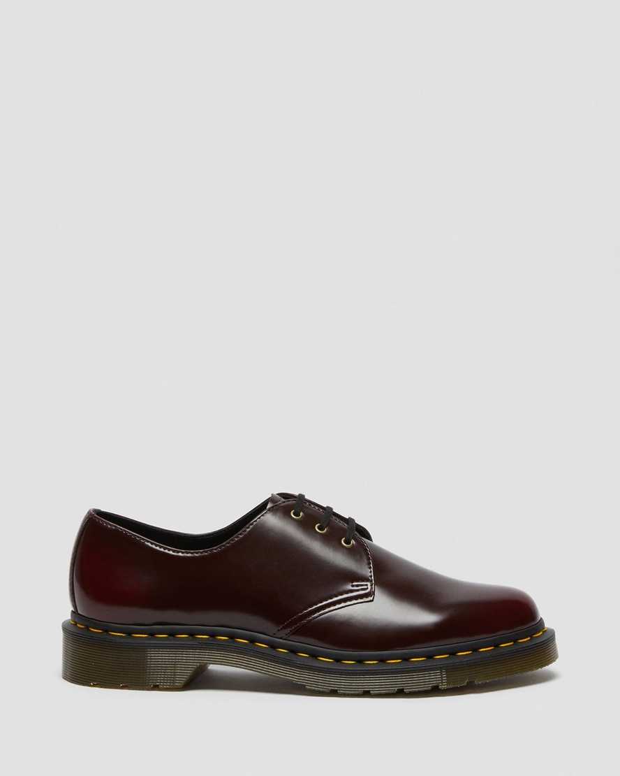 rote dr. martens 1461 herren-oxfordschuhe