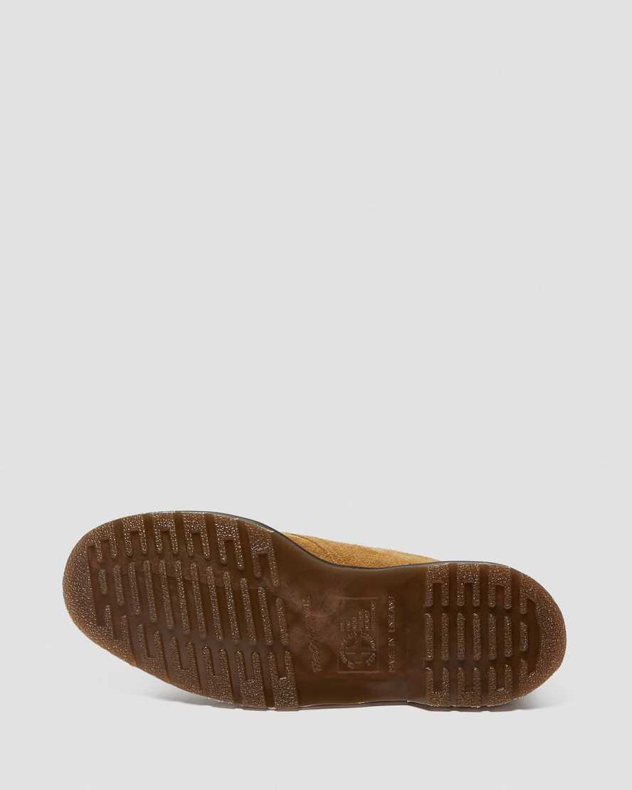 braune dr. martens 1461 herren-oxfordschuhe hergestellt in england