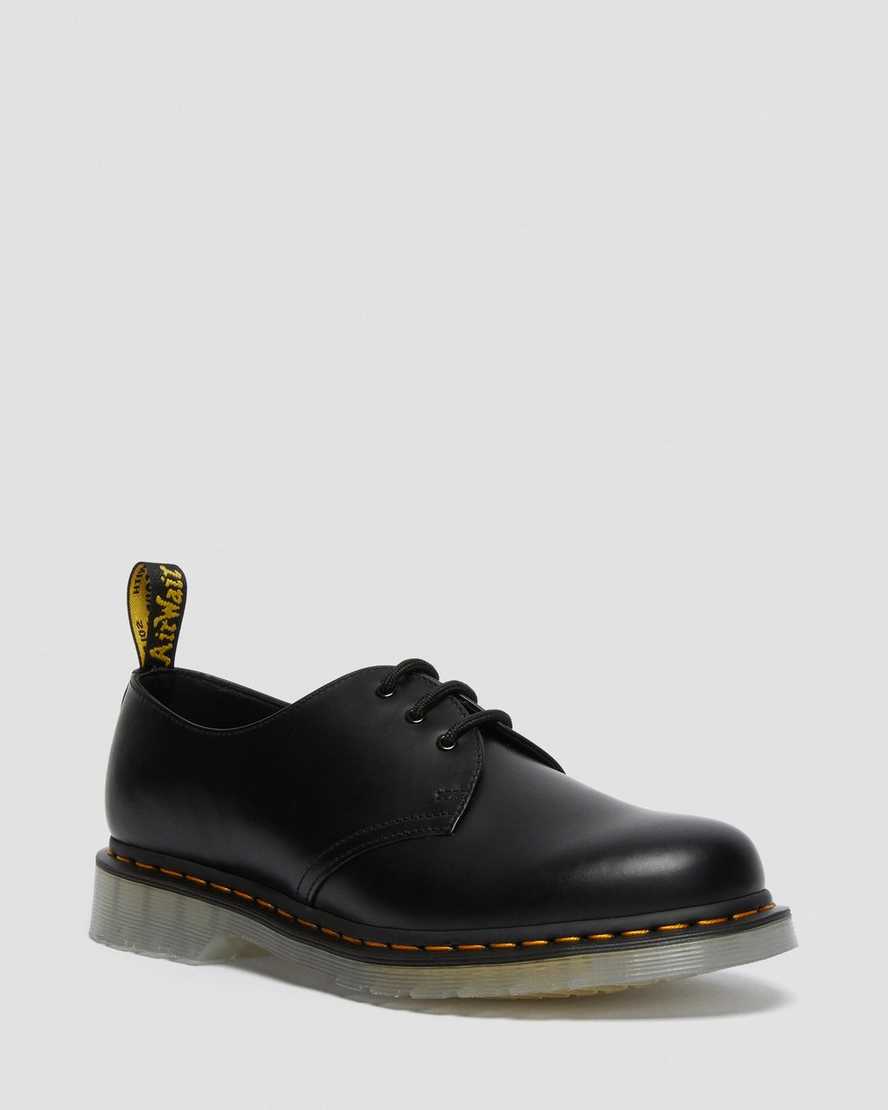 schwarze dr. martens 1461 iced smooth herren-oxfordschuhe