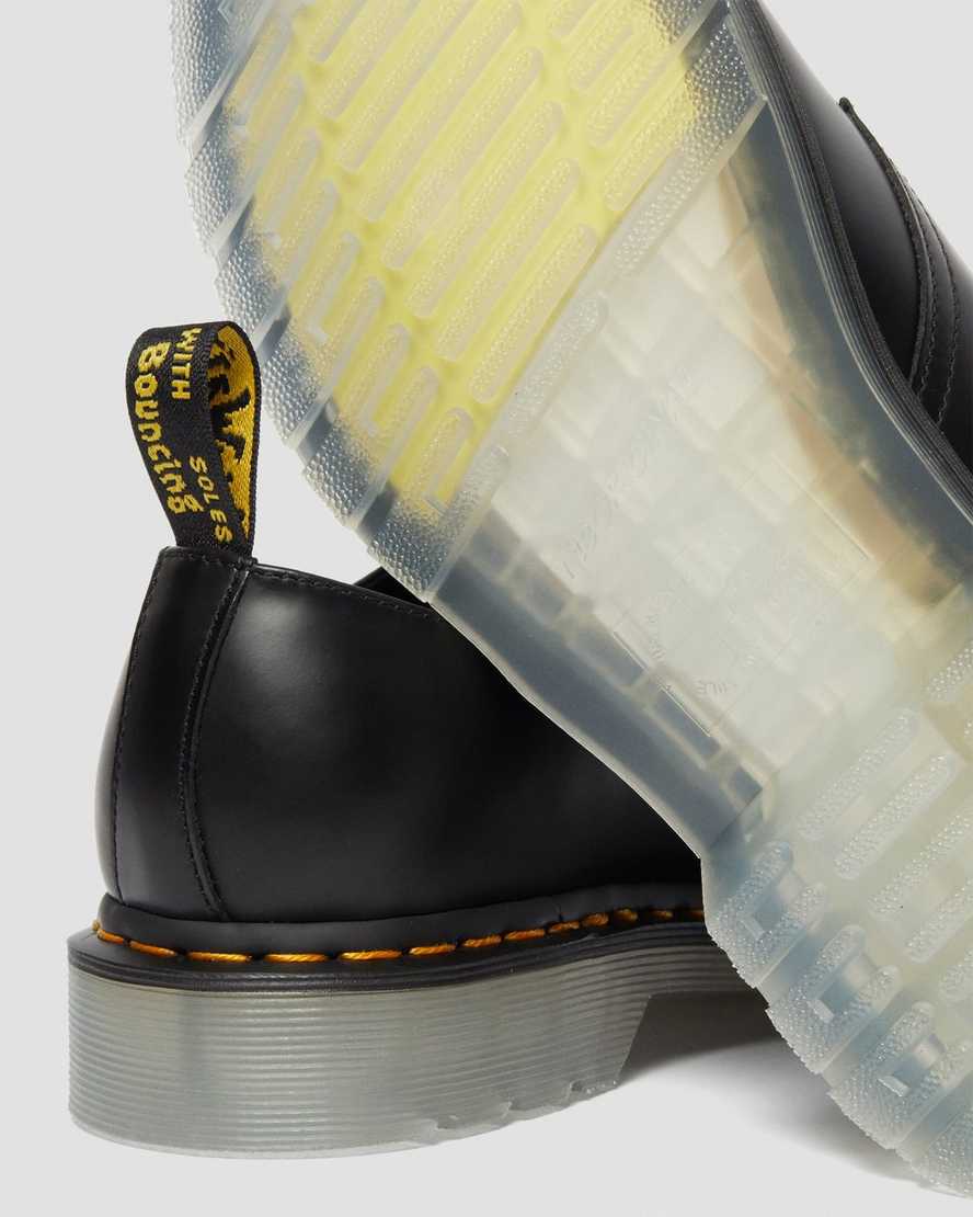 schwarze dr. martens 1461 iced smooth herren-oxfordschuhe