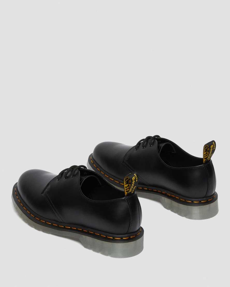 schwarze dr. martens 1461 iced smooth herren-oxfordschuhe