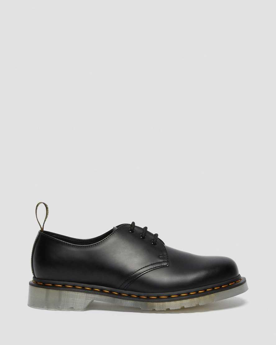 schwarze dr. martens 1461 iced smooth herren-oxfordschuhe