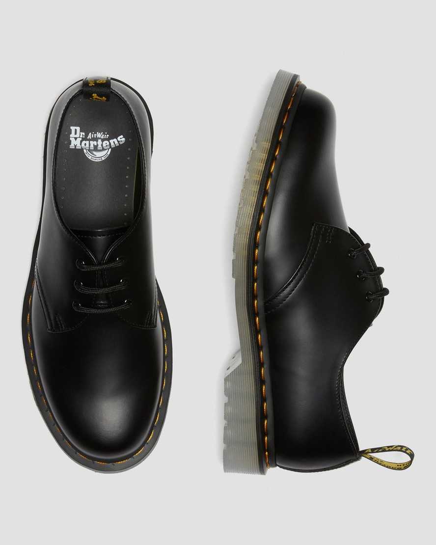 schwarze dr. martens 1461 iced smooth herren-oxfordschuhe