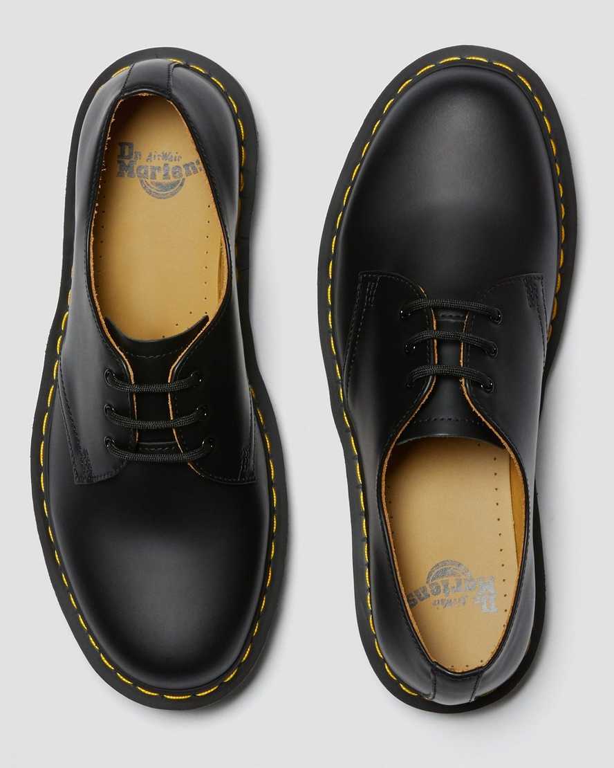 schwarze dr. martens 1461 smooth herren-oxfordschuhe