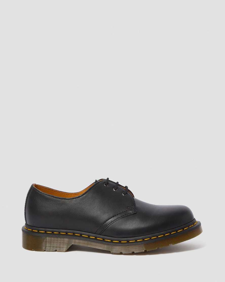 schwarze dr. martens 1461 nappa herren-oxfordschuhe