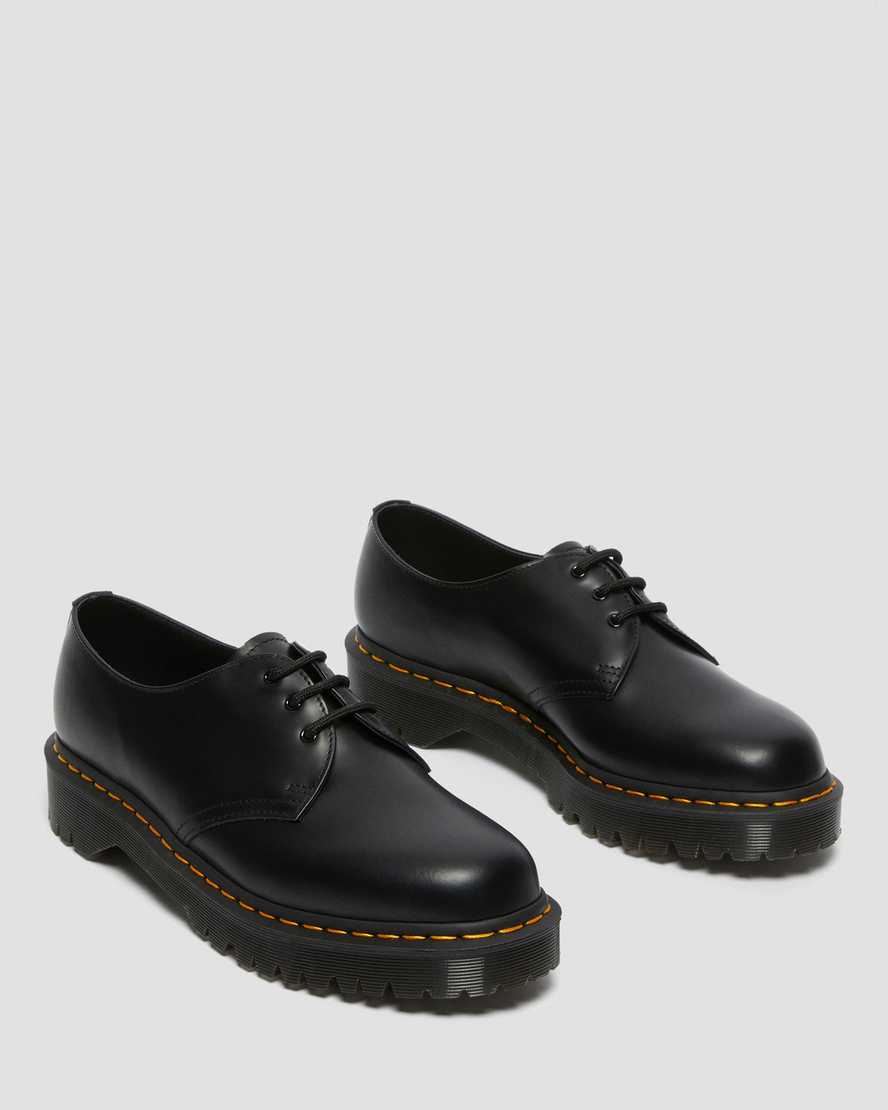 schwarze dr. martens 1461 bex smooth herren-oxfordschuhe
