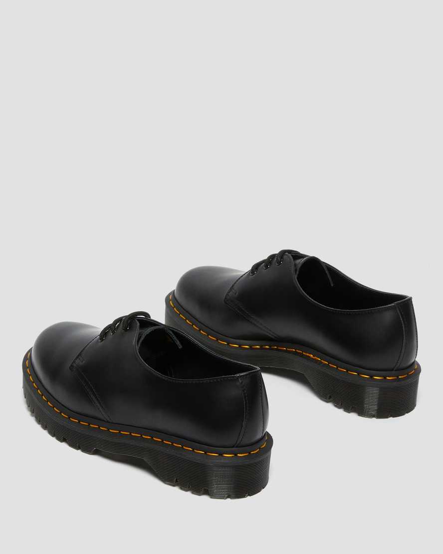 schwarze dr. martens 1461 bex smooth herren-oxfordschuhe