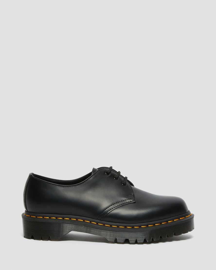 schwarze dr. martens 1461 bex smooth herren-oxfordschuhe
