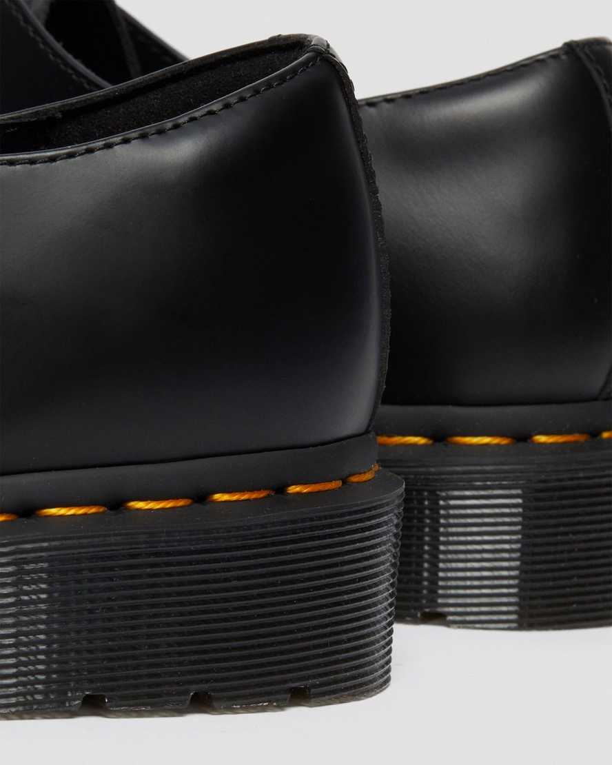 schwarze dr. martens 1461 elastic smooth herren-oxfordschuhe