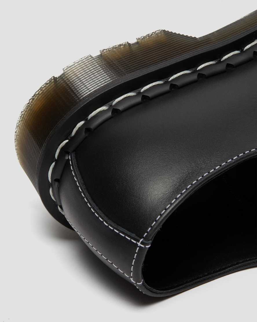 schwarze dr. martens 1461 cavalier herren-oxfordschuhe