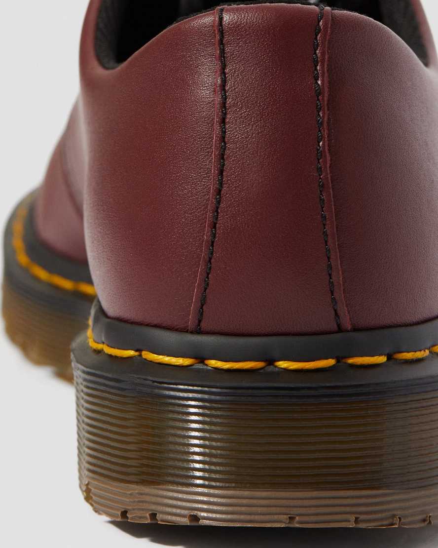 rote dr. martens 1461 rutschfeste herren-oxfordschuhe