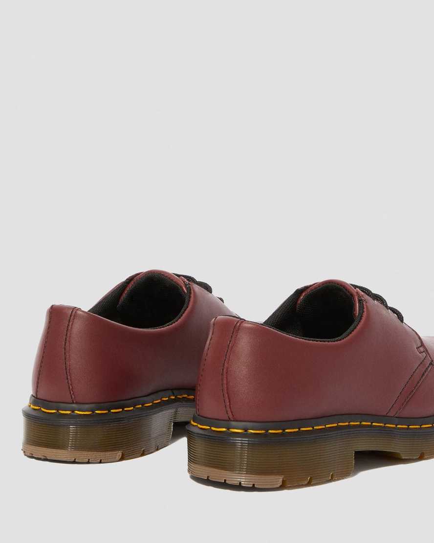 rote dr. martens 1461 rutschfeste herren-oxfordschuhe