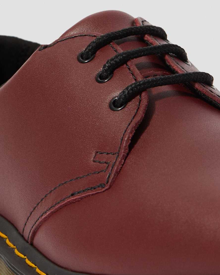 rote dr. martens 1461 rutschfeste herren-oxfordschuhe