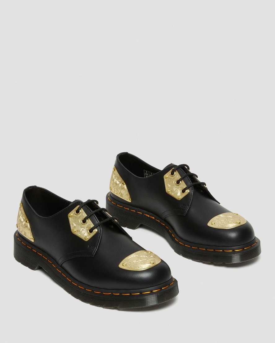 schwarze dr. martens king nerd 1461 herren-oxfordschuhe