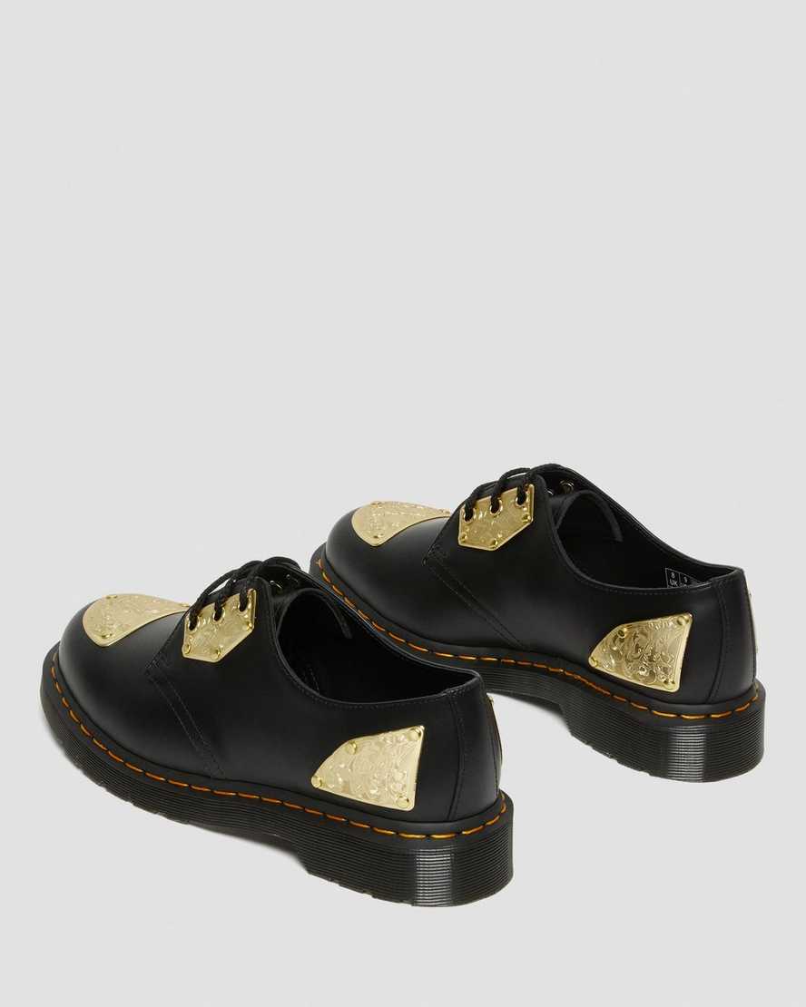 schwarze dr. martens king nerd 1461 herren-oxfordschuhe