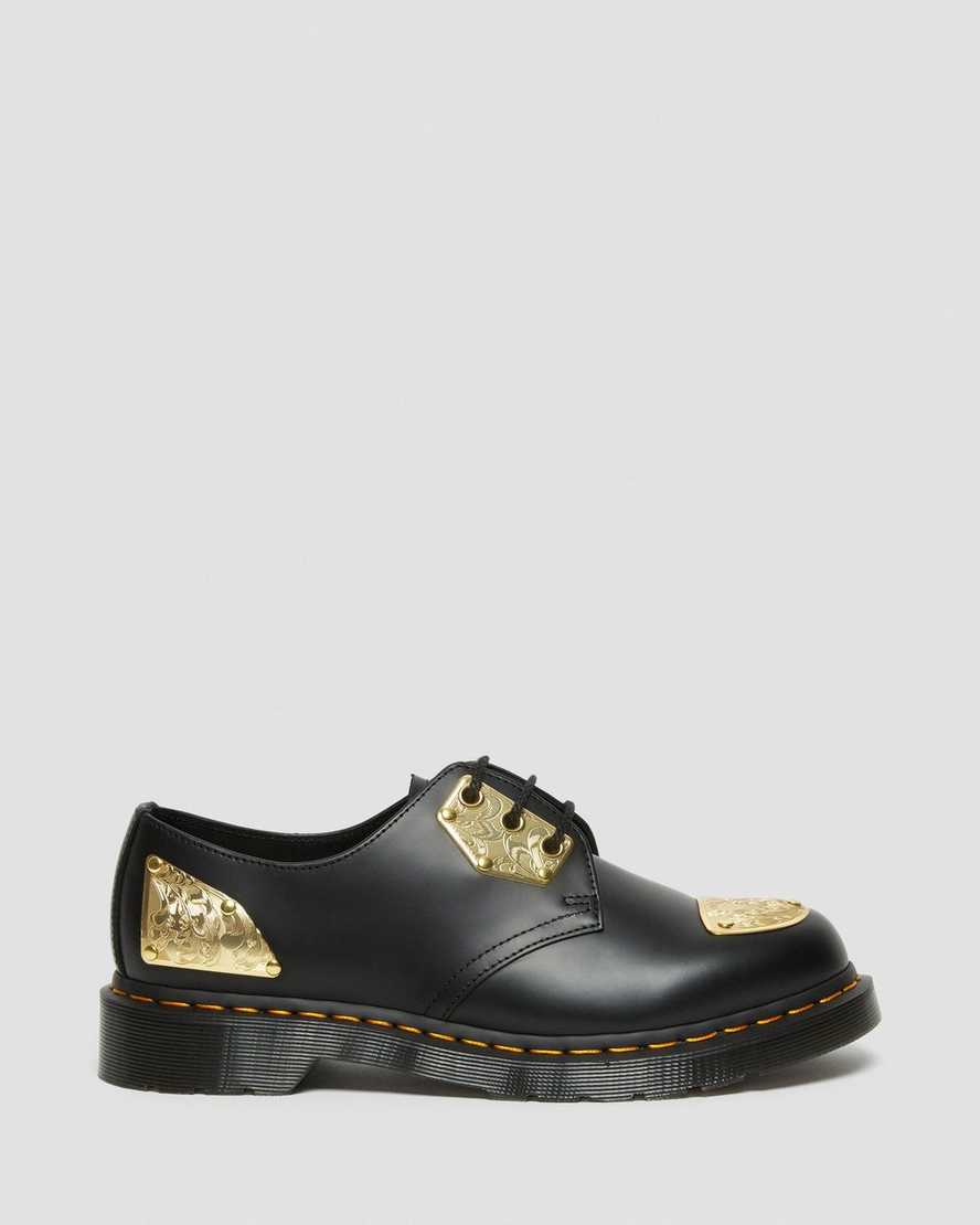 schwarze dr. martens king nerd 1461 herren-oxfordschuhe