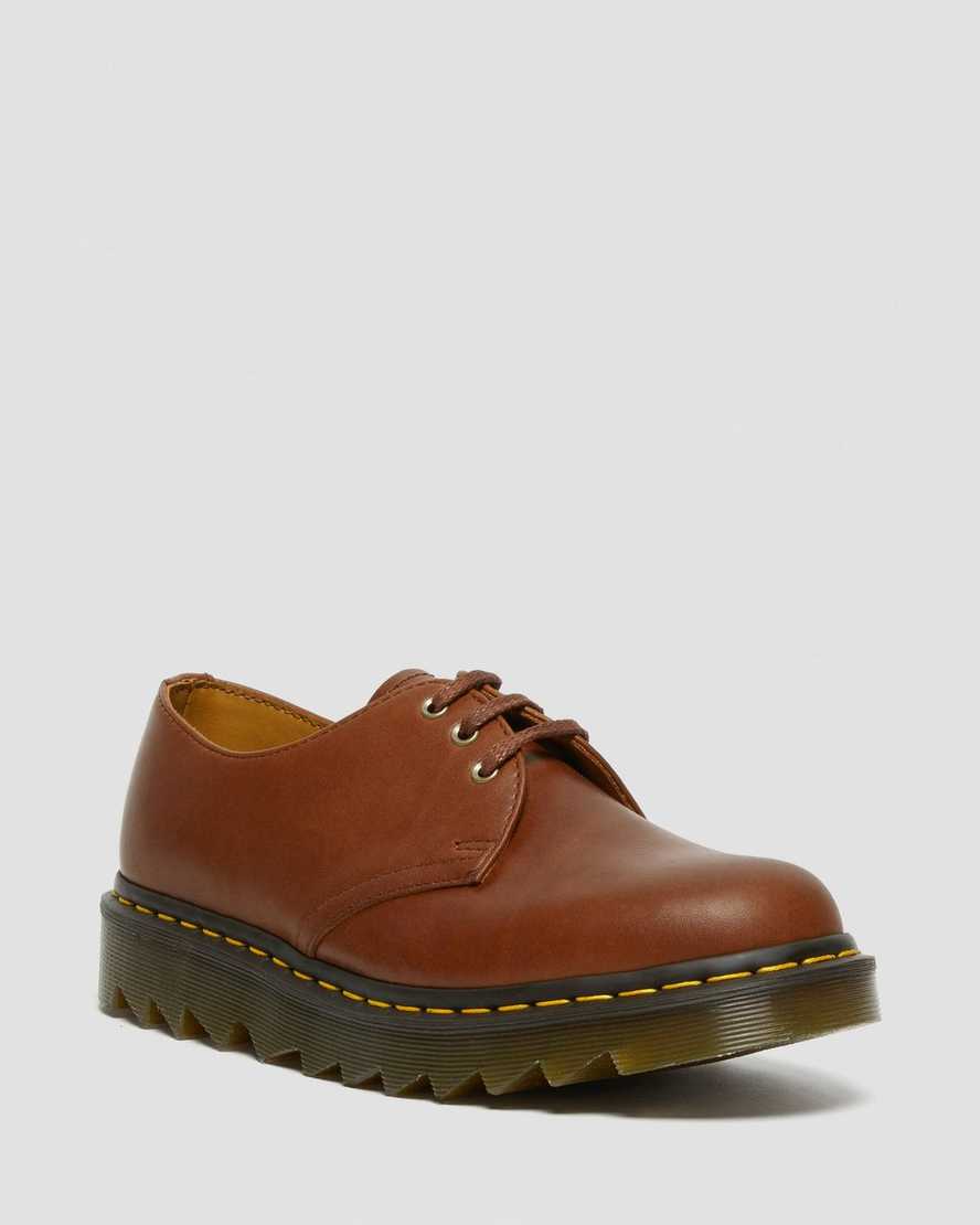 hellbraune dr. martens 1461 ziggy herren-oxfordschuhe