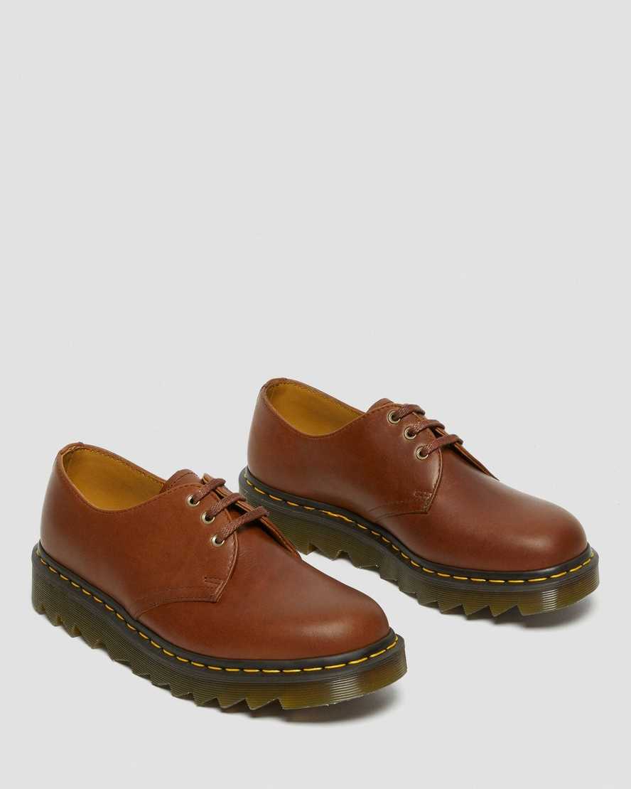 hellbraune dr. martens 1461 ziggy herren-oxfordschuhe