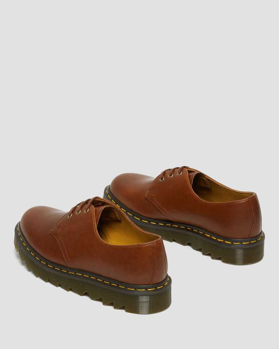 hellbraune dr. martens 1461 ziggy herren-oxfordschuhe