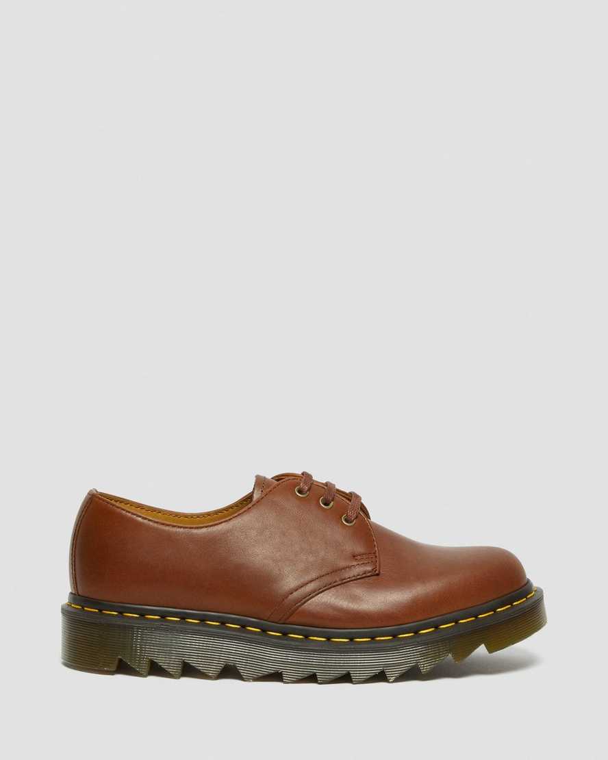 hellbraune dr. martens 1461 ziggy herren-oxfordschuhe