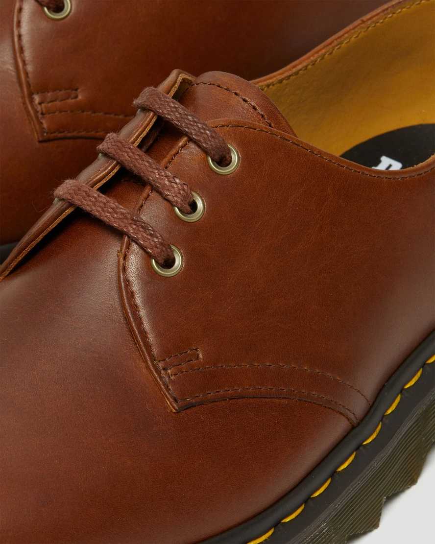 hellbraune dr. martens 1461 ziggy herren-oxfordschuhe