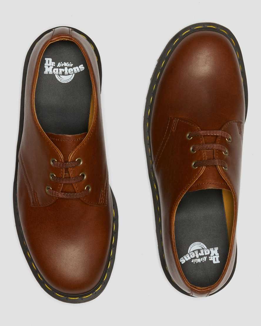 hellbraune dr. martens 1461 ziggy herren-oxfordschuhe