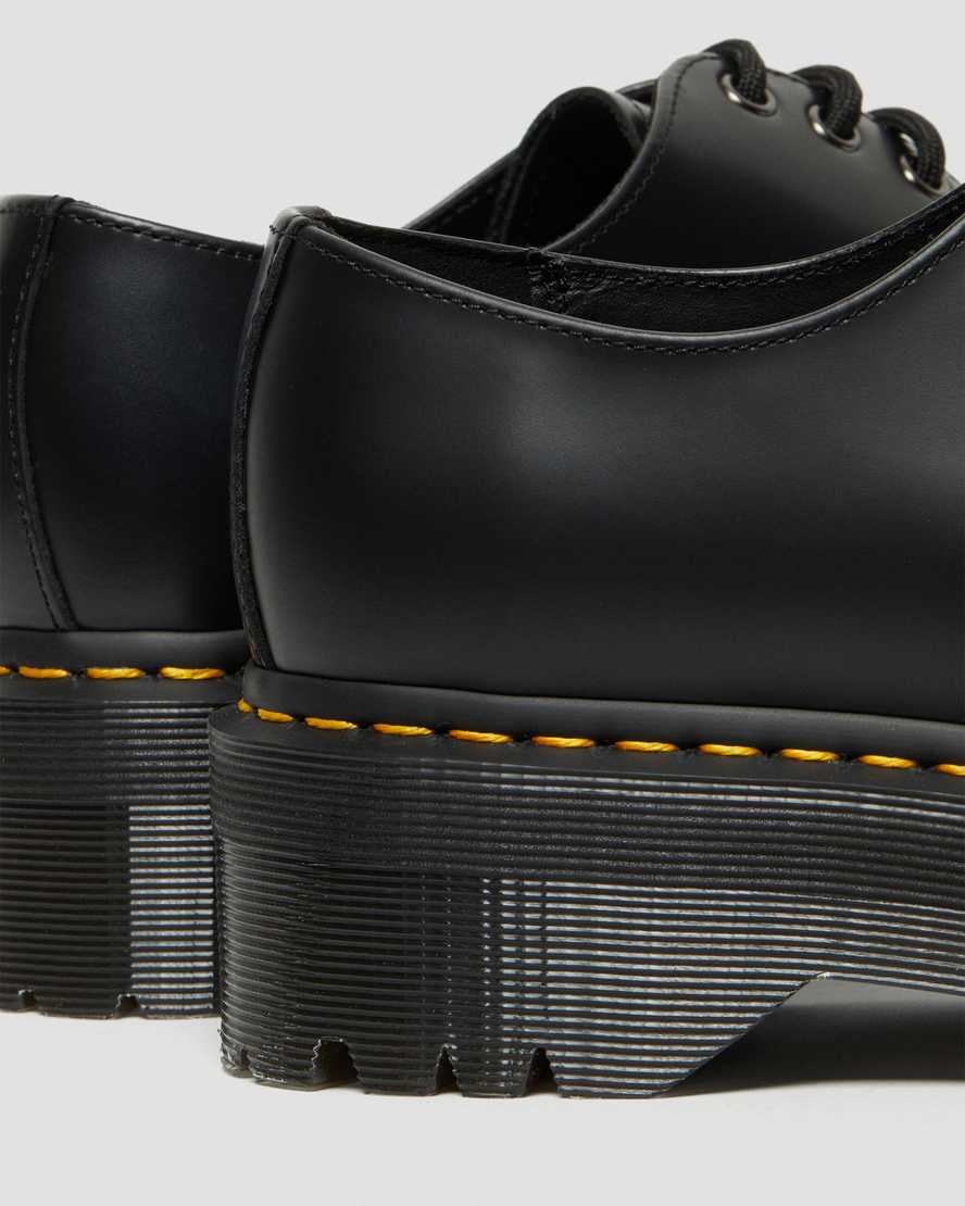 schwarze dr. martens 1461 smooth herren-plateauschuhe