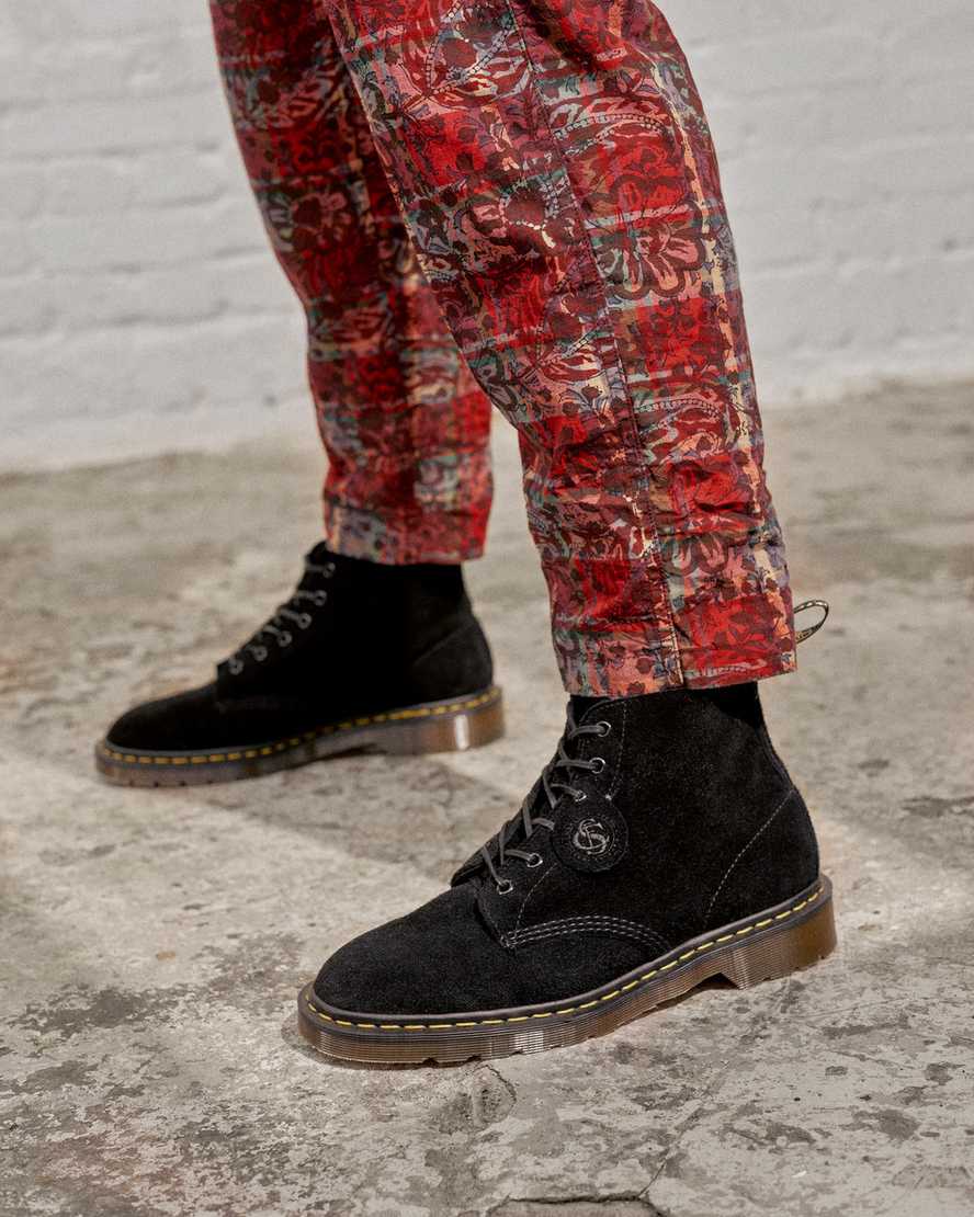schwarze dr. martens 101 damen-ankle-boots