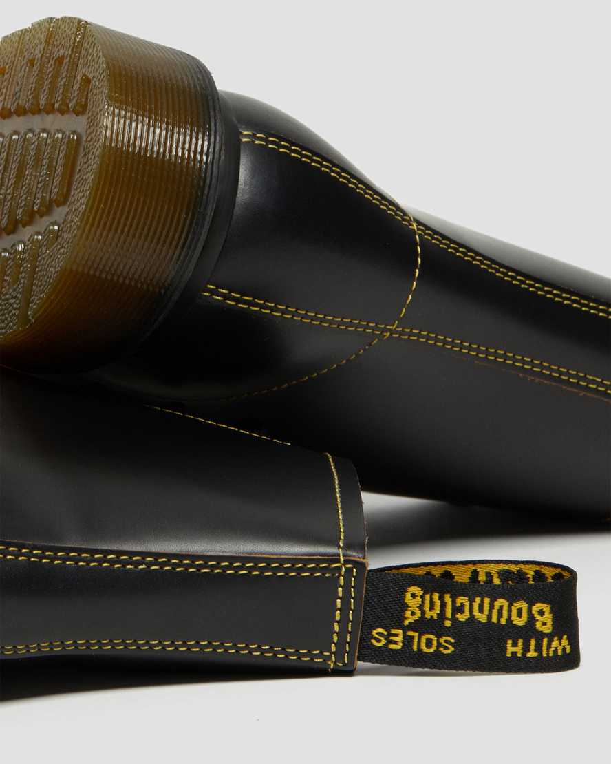 schwarze dr. martens pharamond vintage smooth damen-ankle-boots