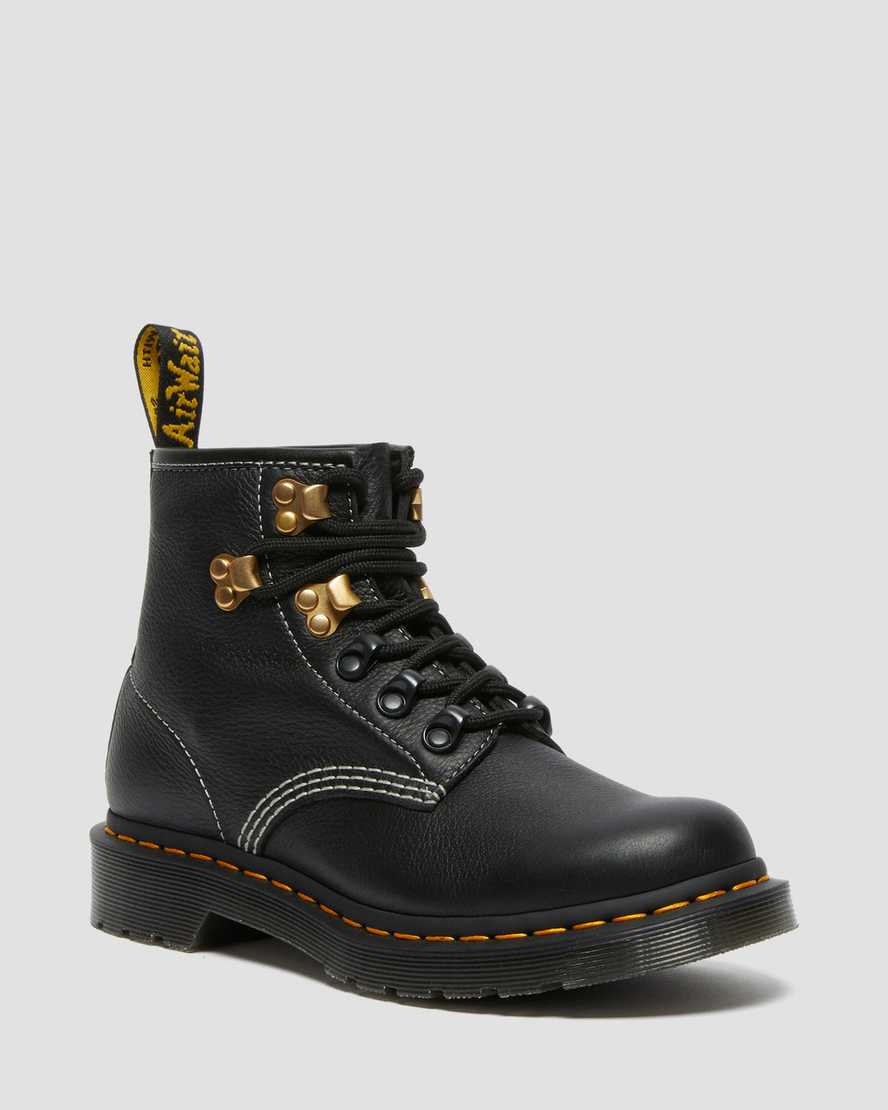 schwarze dr. martens 101 hardware virginia damen-ankle-boots