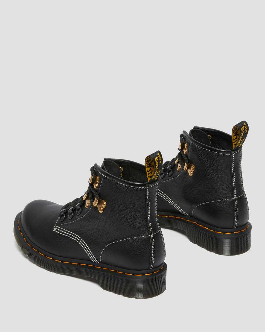 schwarze dr. martens 101 hardware virginia damen-ankle-boots