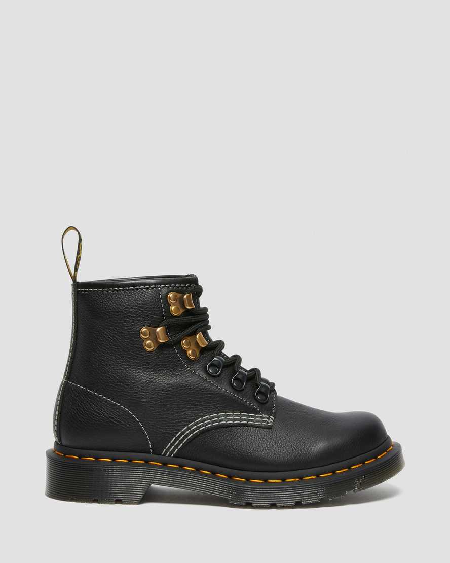 schwarze dr. martens 101 hardware virginia damen-ankle-boots