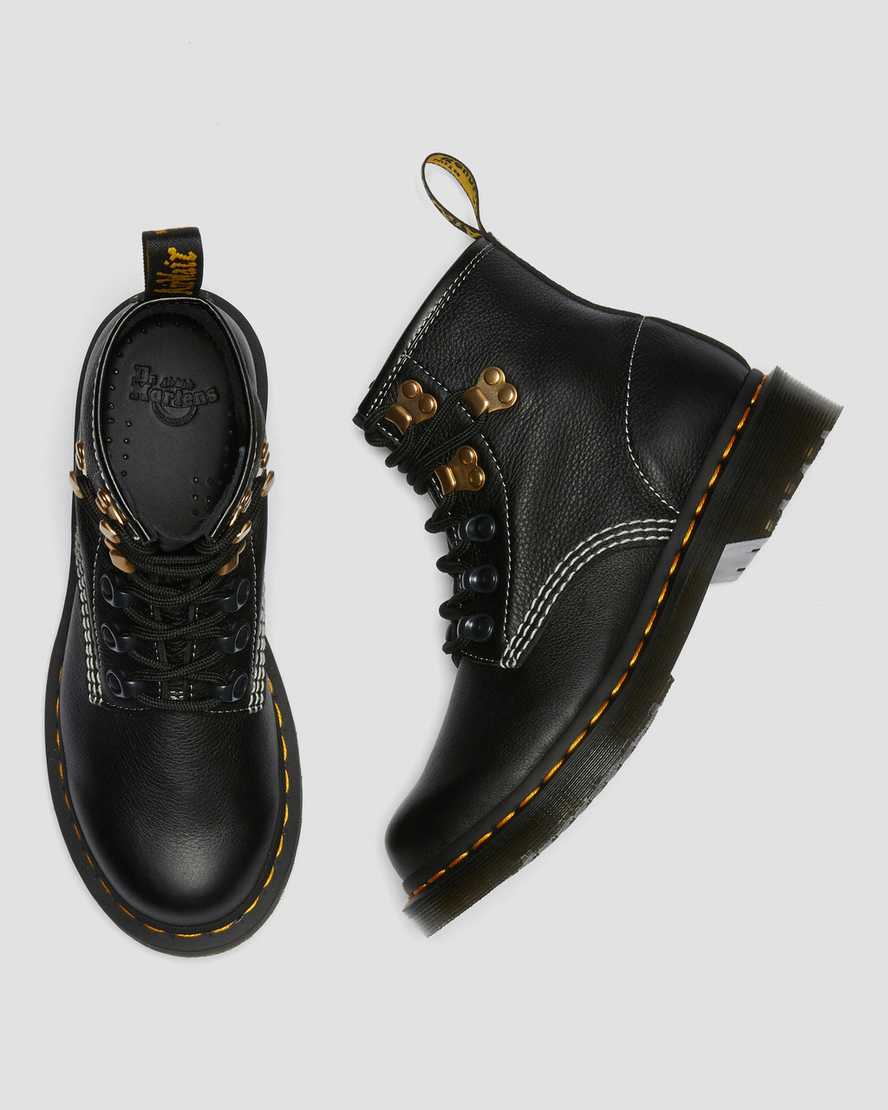 schwarze dr. martens 101 hardware virginia damen-ankle-boots