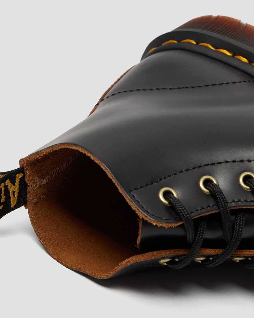 schwarze dr. martens 101 vintage smooth damen-ankle-boots