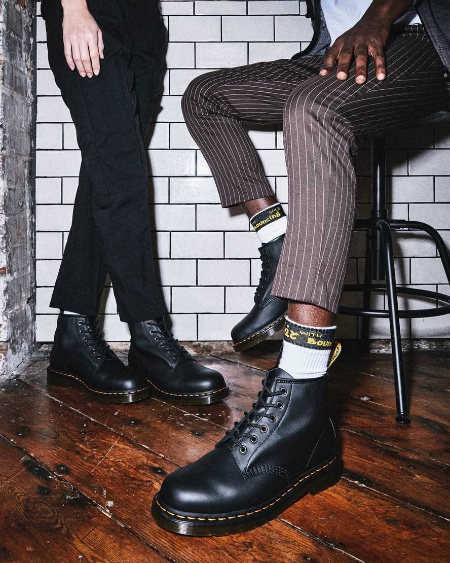 schwarze dr. martens 101 damen-ankle-boots