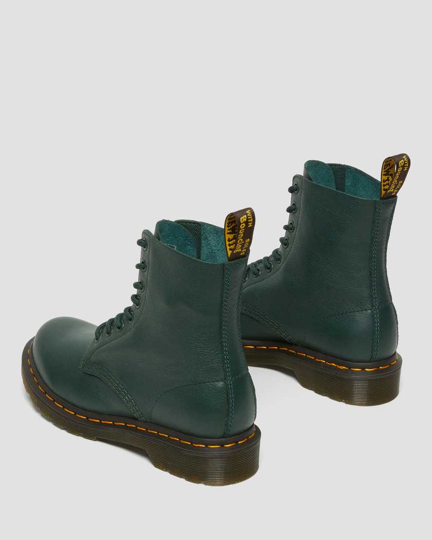 grüne dr. martens 1460 pascal virginia damen-freizeitstiefel