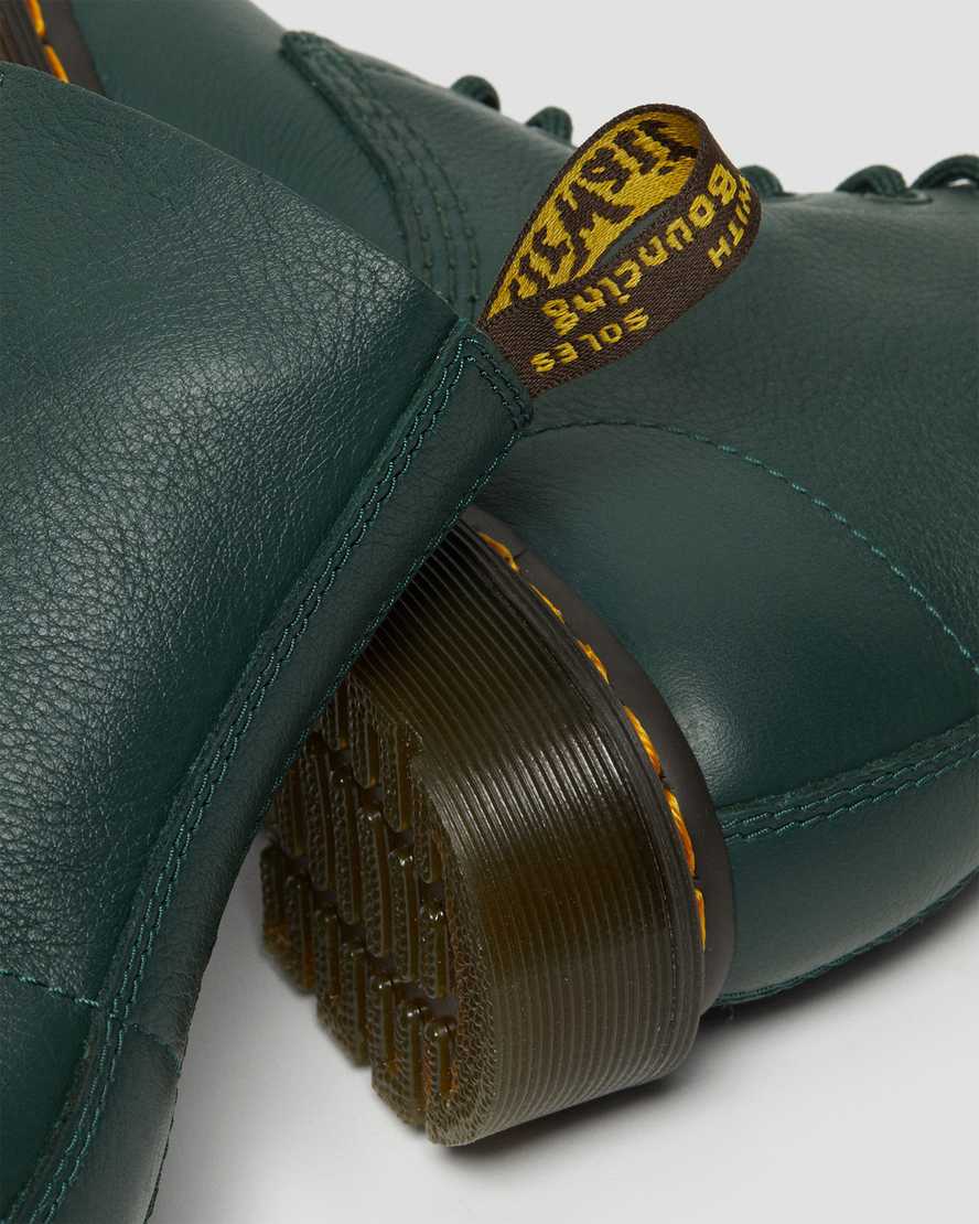 grüne dr. martens 1460 pascal virginia damen-freizeitstiefel