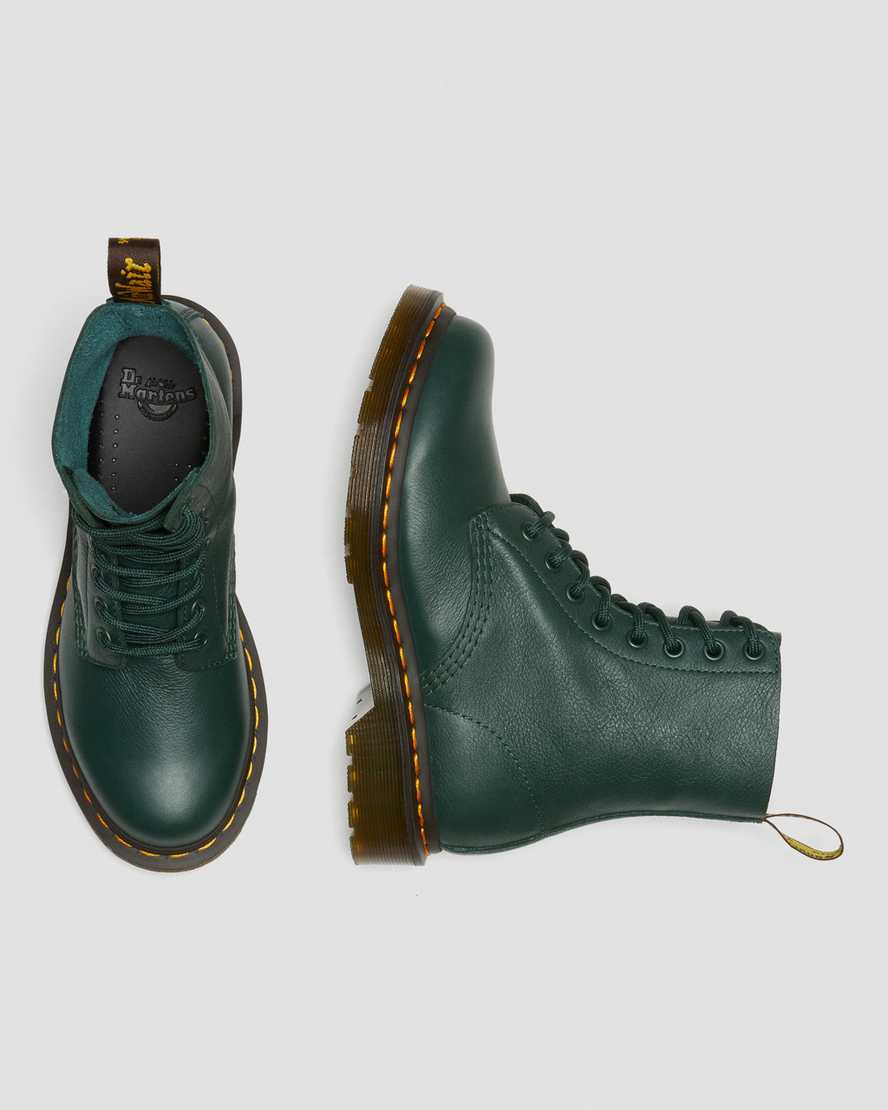 grüne dr. martens 1460 pascal virginia damen-freizeitstiefel
